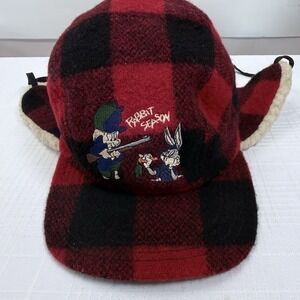 Vintage 1991 Looney Tunes Rabbit Season Trapper Hat USA